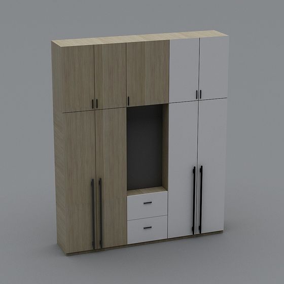 Modern Minimalist Wardrobe 3D model