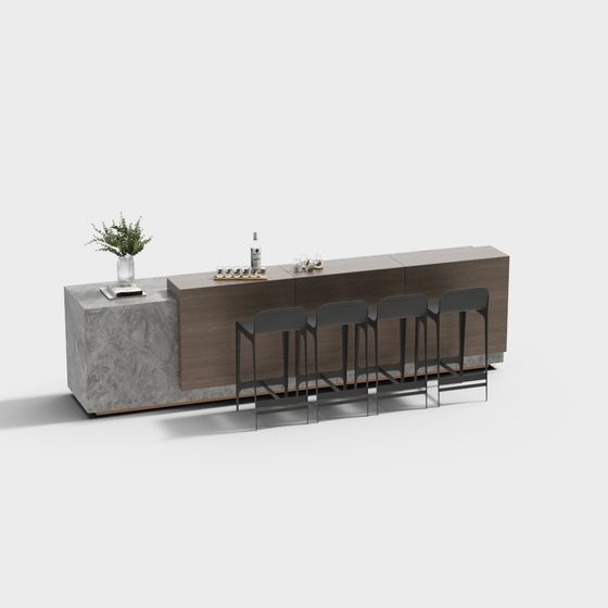 Современная комбинация барных табуретов