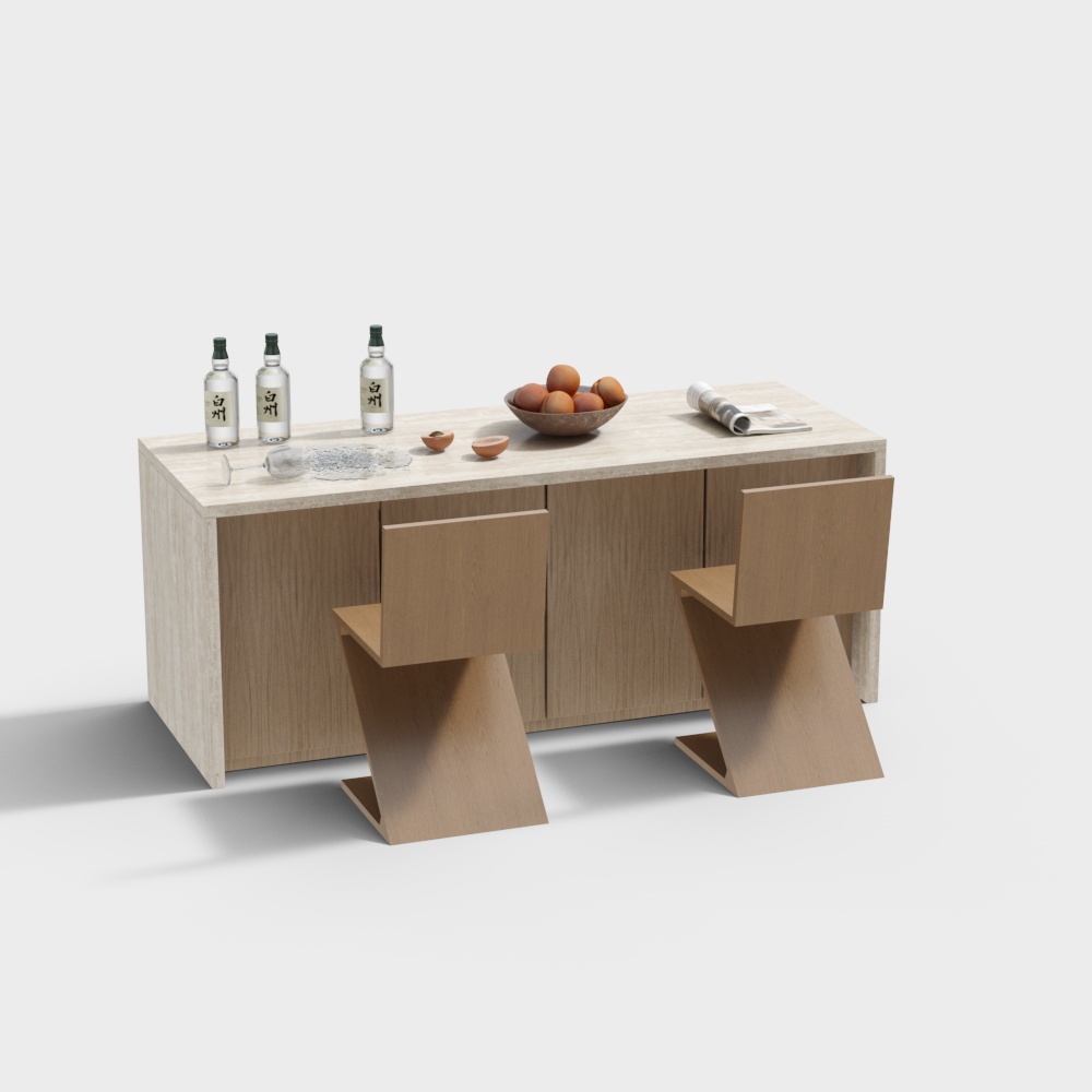 Dining room table and chair combination