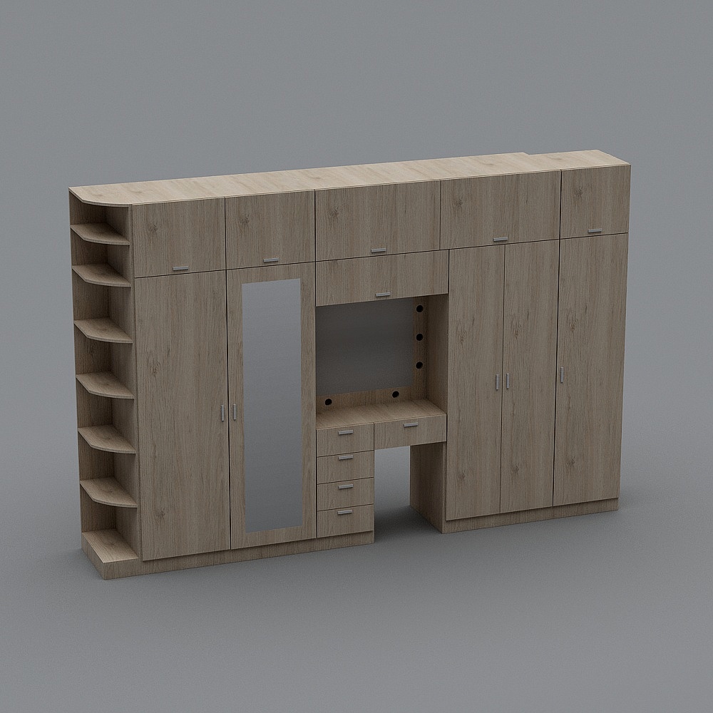 Urban Closet Low-Poly 3D model
