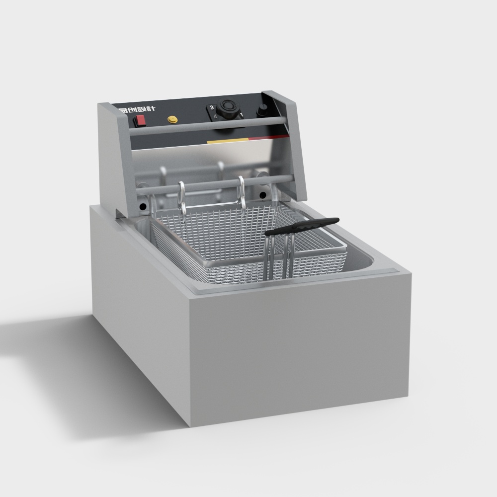 Commercial Electric Deep Fryer 3D model