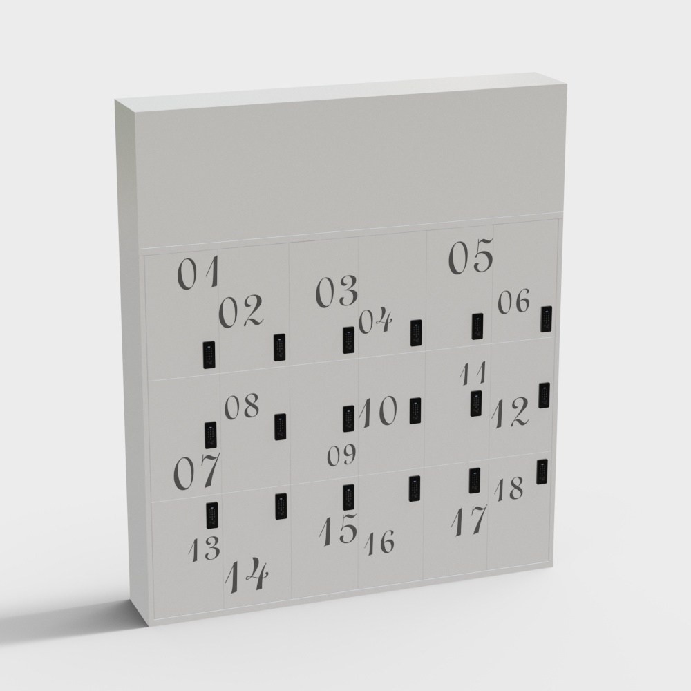 Self-service luggage locker