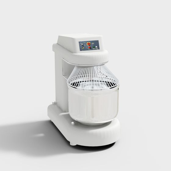 Low-Poly High-Detail Bread Mixer 3D model