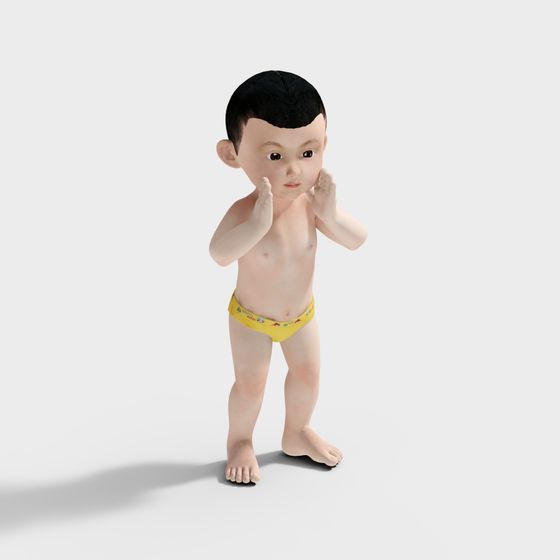 Adorable Baby Playtime 3D model