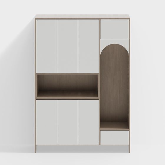 Urban Corner Bookshelf 3D model