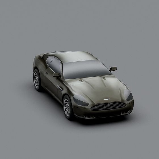 Urban Wind Low Poly Sports Car 3D model