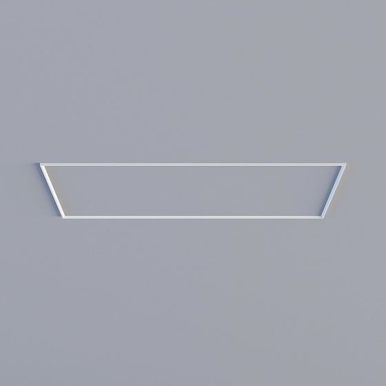 Suspended Rectangle Frame 3D model