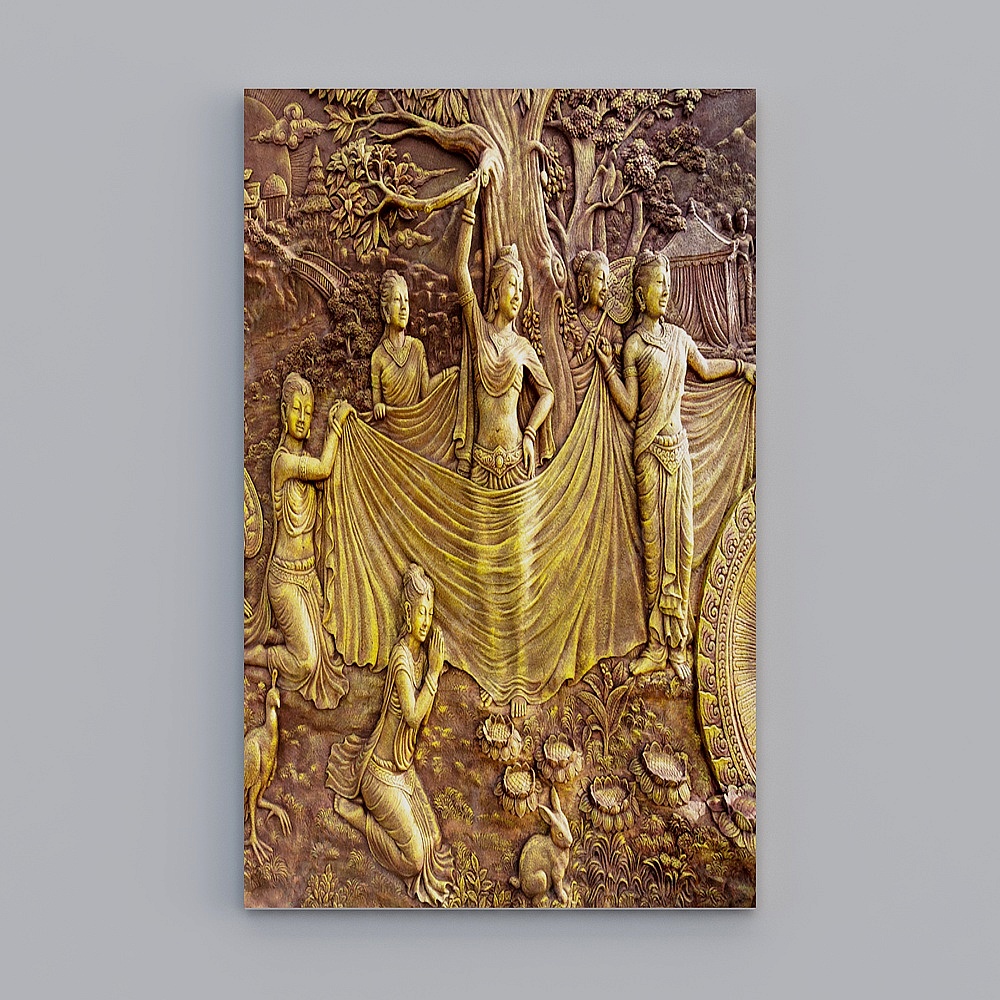 Ancient Relief 3D Model – A Blend of History and Art