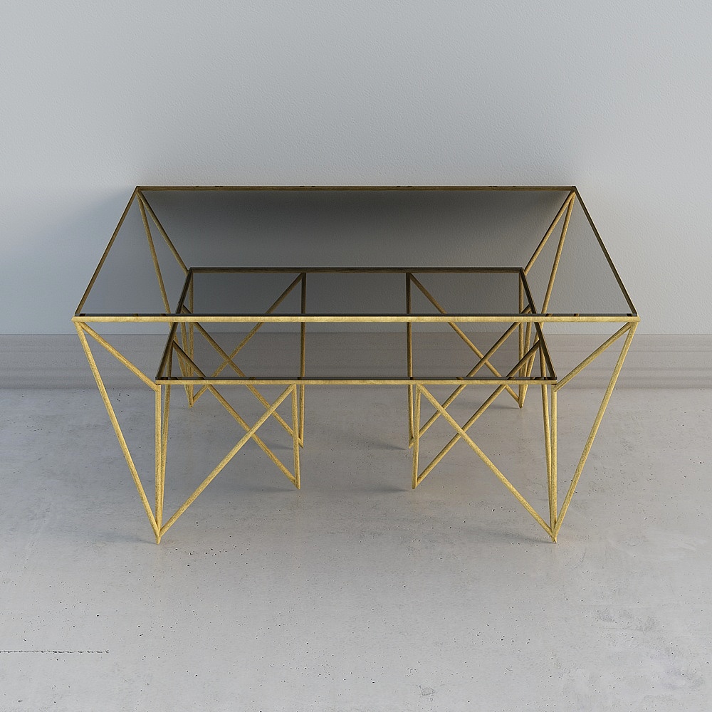 gold+coffee+table+_+sketchup