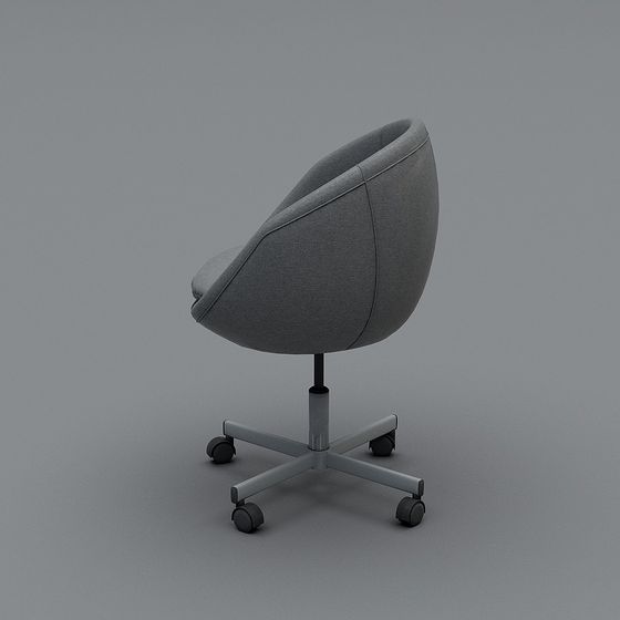 Sleek Low-Poly Office Chair 3D Model