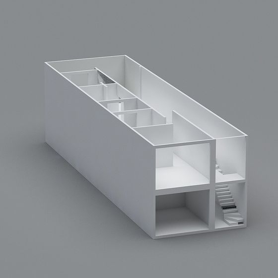 Sleek Low-Polygon 3D Model for Modern Spaces