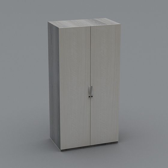 Elegant Modern Minimalist Storage Cabinet 3D model