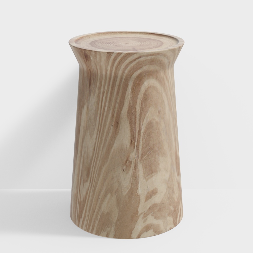 Forest Column 3D Model – Wood Texture, Low-Poly Design