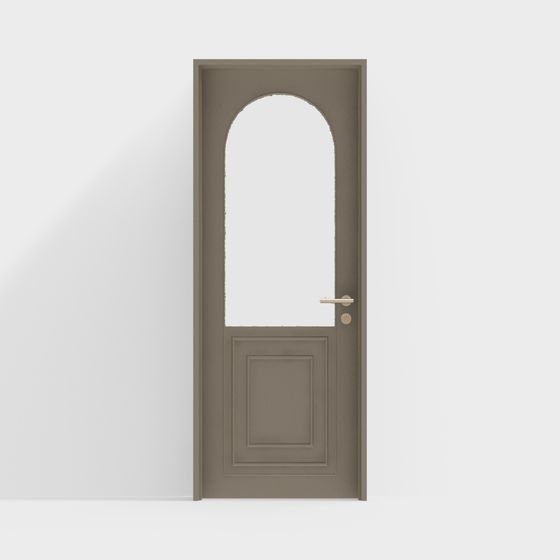 Stylish Arched Door 3D model for Creative Projects