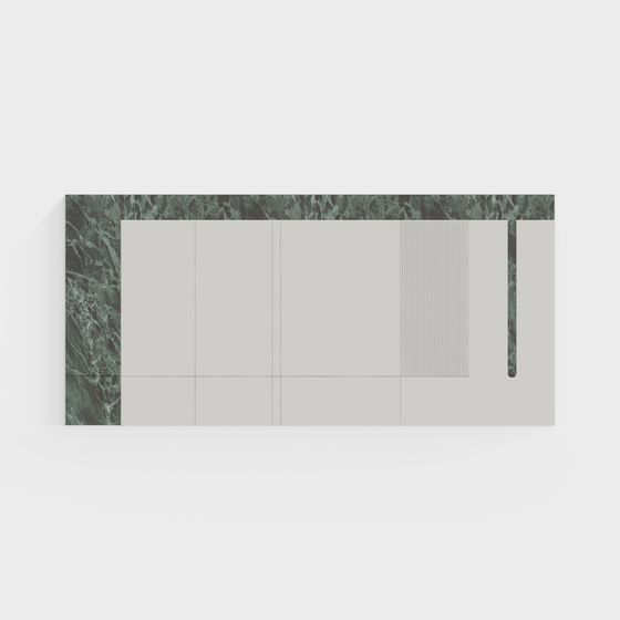 Elegant Marble Dining Table 3D model