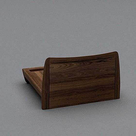 Retro Headboard 3D model for Creative Projects