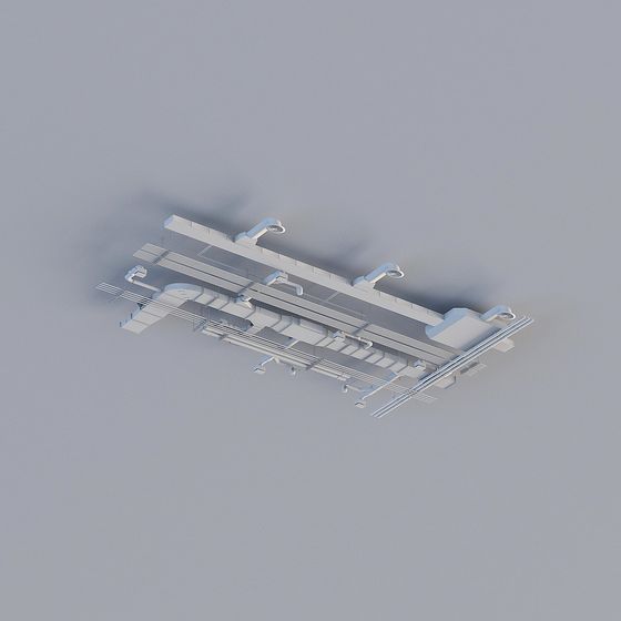 Futuristic Corridor 3D model