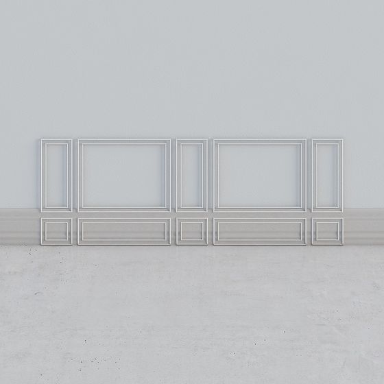 Elegant Classic Wall Panel 3D model