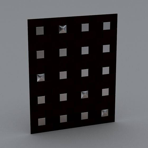 Pixel Brick Wall 3D model