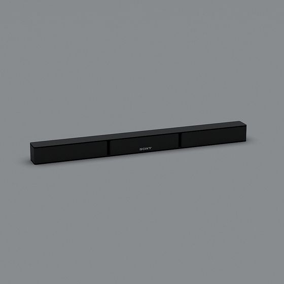 Minimalist Sony Soundbar 3D model for Modern Interiors
