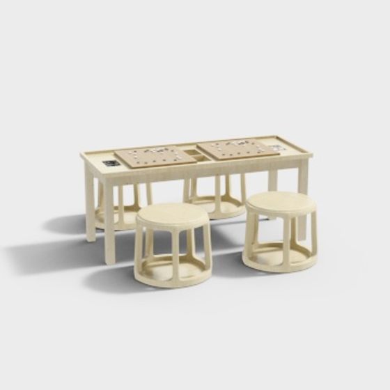 Cozy Corner Set 3D model for Modern Interiors