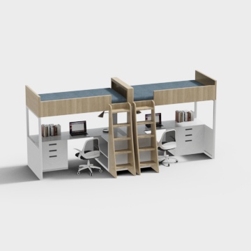 Modern dormitory bunk bed