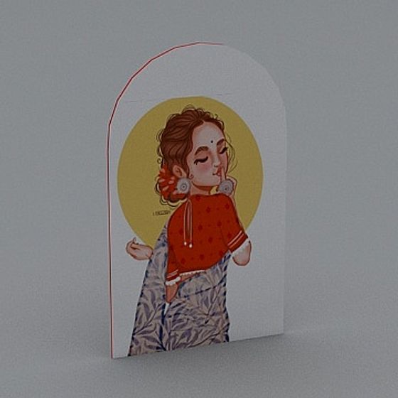 Vintage Girl 3D Model