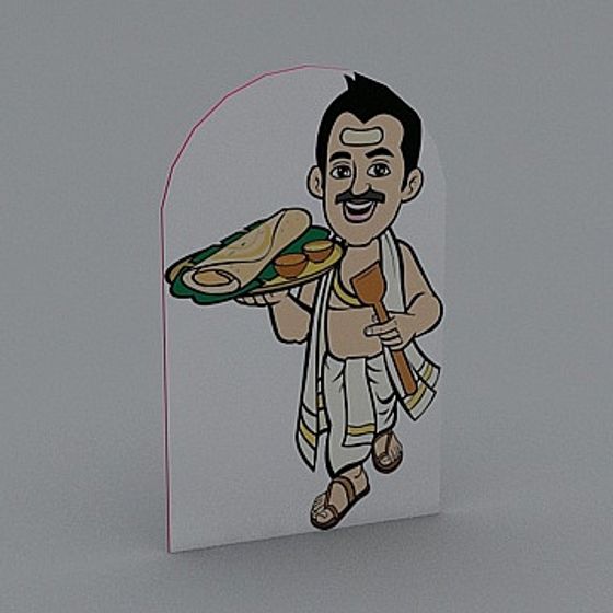 Indian Cuisine Messenger 3D model