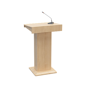 Minimalist Podium 3D Model – Low-Poly Wood Design