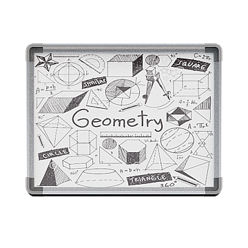 Geometry Whiteboard 3D Model – Minimalist Educational Design