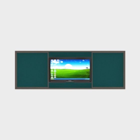 Retro Computer Wall Decor 3D model