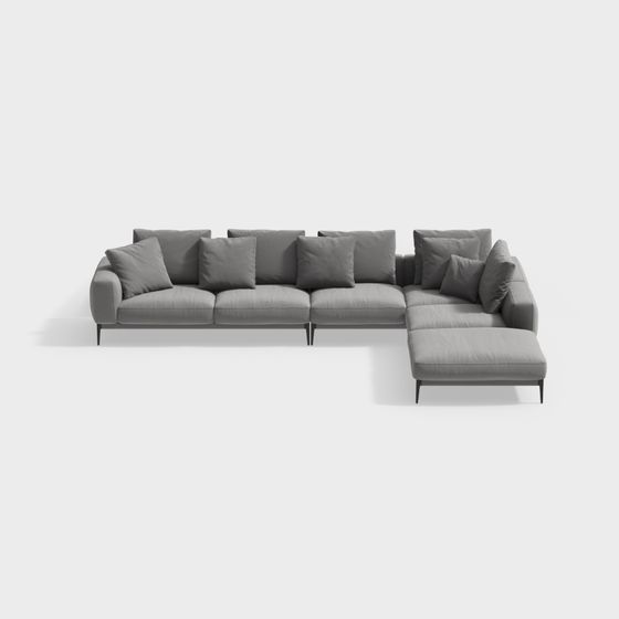 Urban Comfort Sofa 3D model for Modern Interiors
