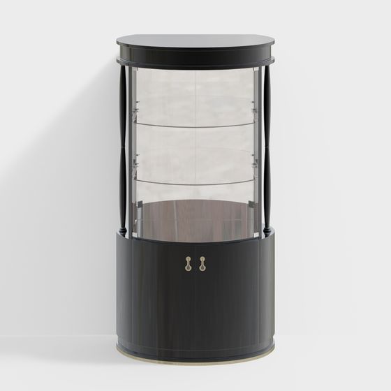 Elegant Display Cabinet 3D model for Modern Interiors