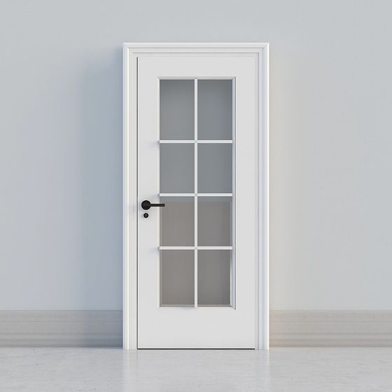 Chic Low-Poly 3D Door Model for Contemporary Spaces