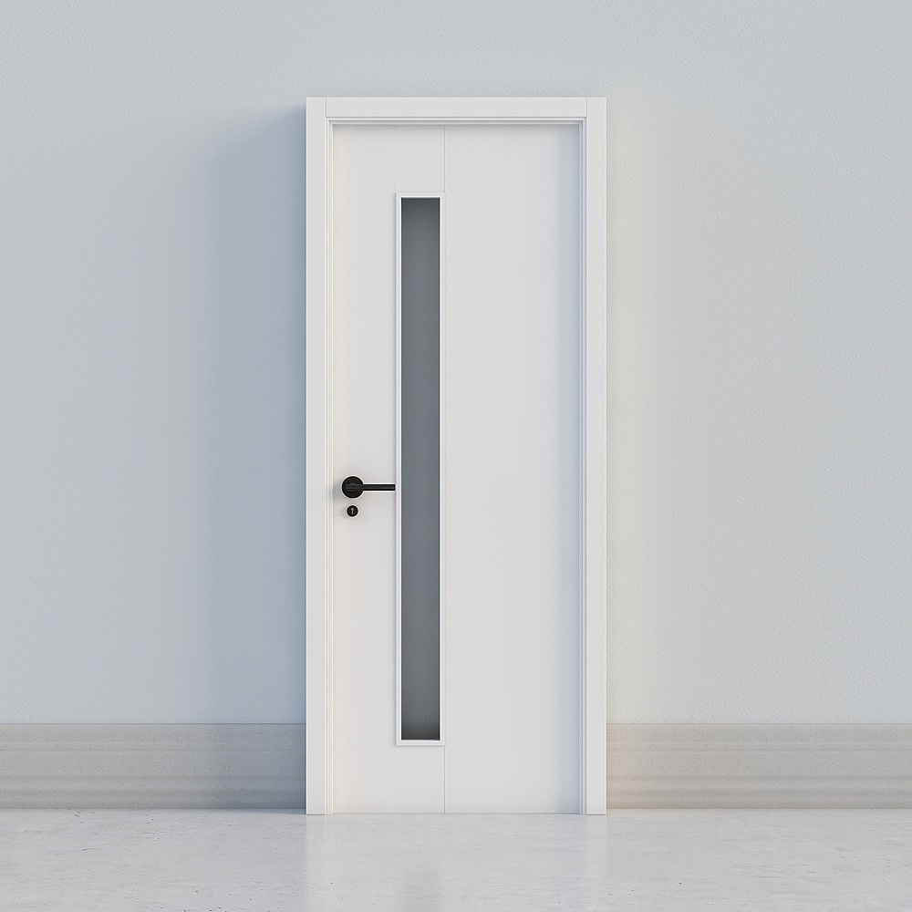 モダンホワイト窓付ドア