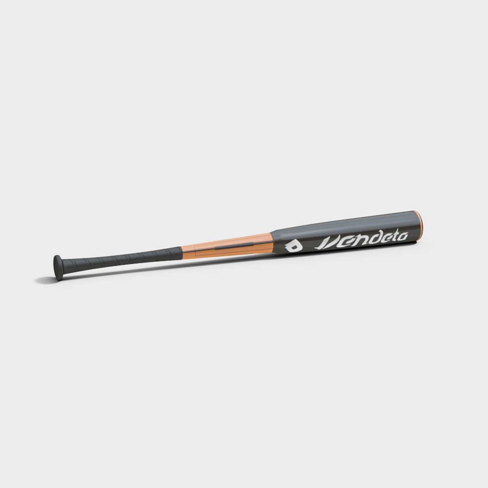Low-Polygon Baseball Bat 3D model