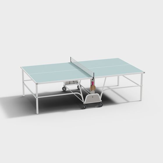 Sleek Ping Pong Table 3D Model