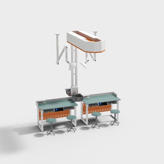 โต๊ะทดลองในห้องปฏิบัติการเคมีสมัยใหม่