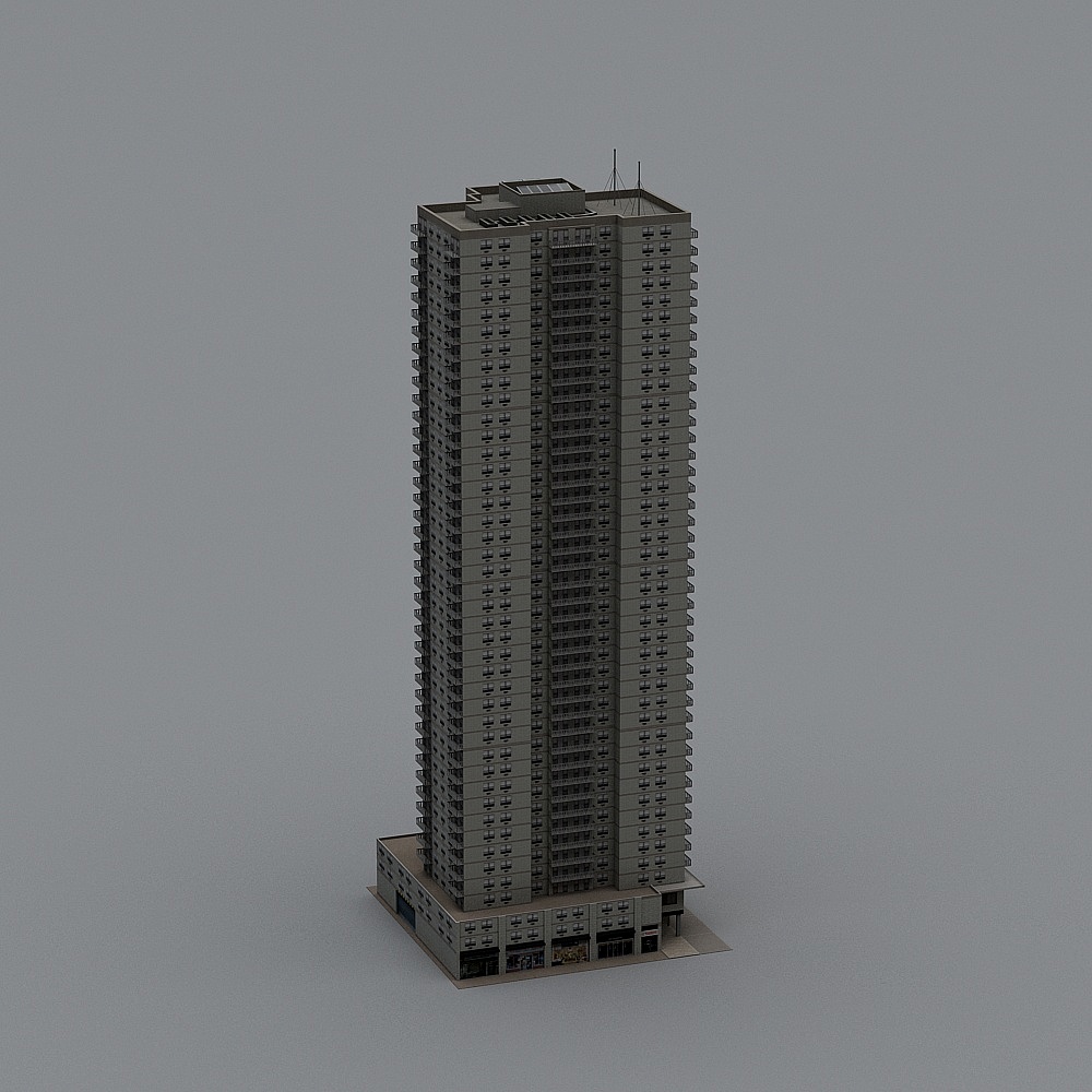 Modern Urban Skyscraper 3D model