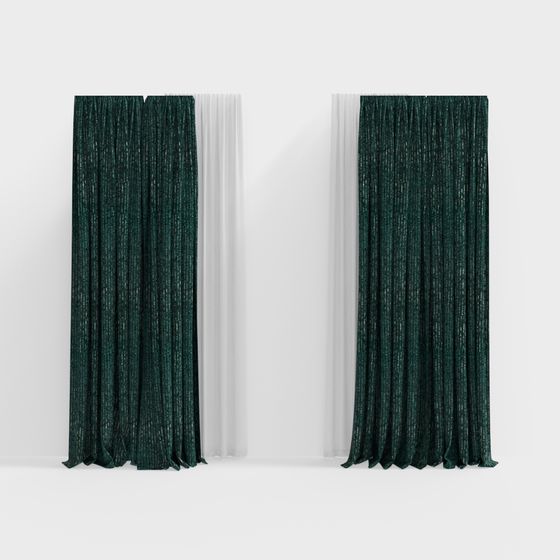 Forest Curtain 3D model for Creative Projects