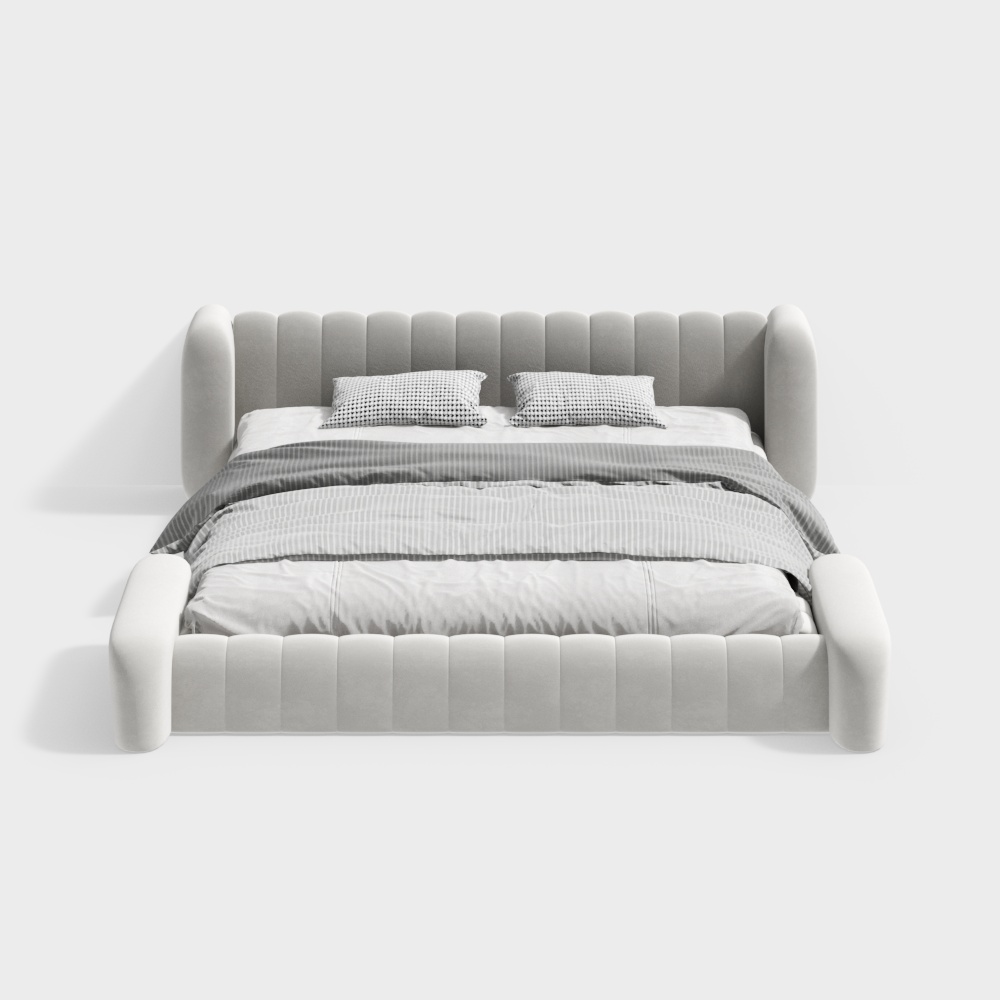 와비사비 스타일 더블침대