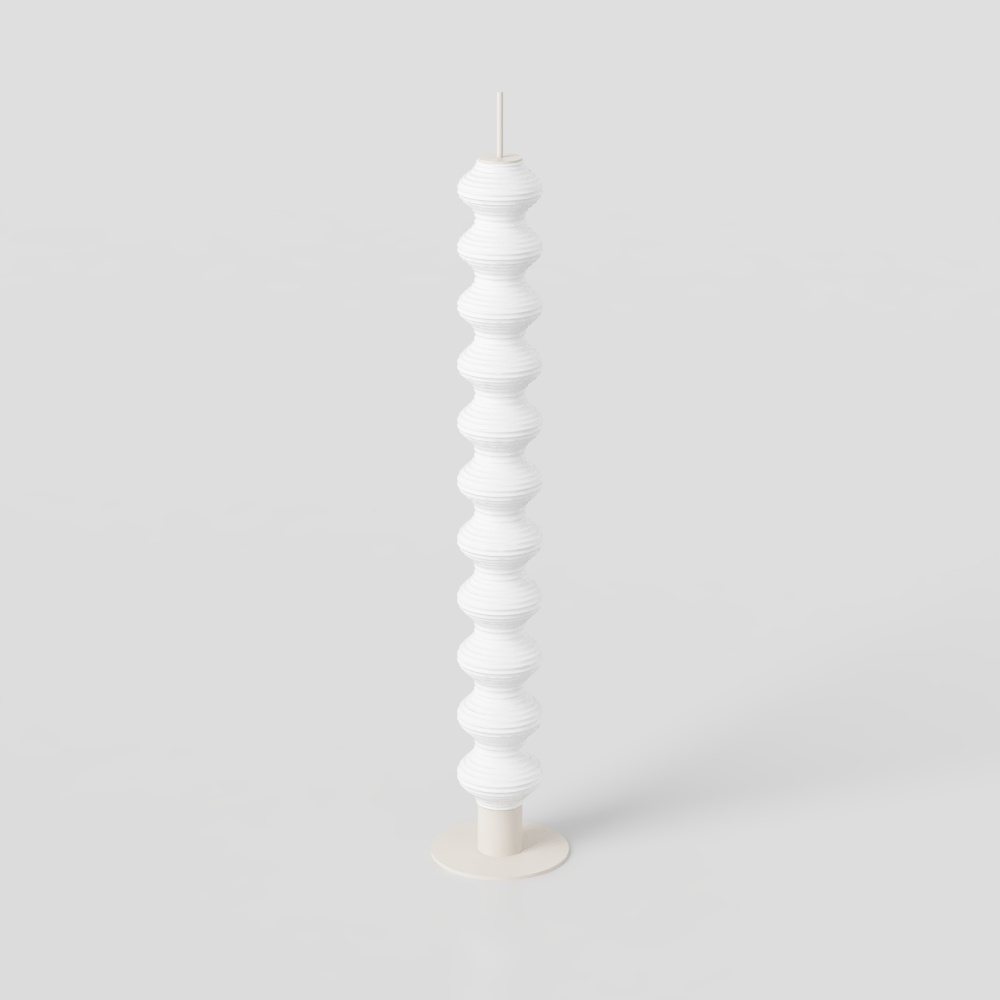 Cream style floor lamp
