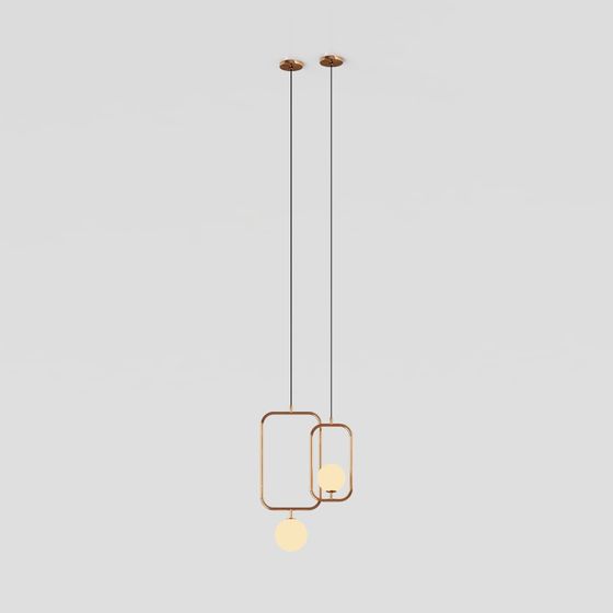 Hanging Geometric Light Fixture 3D model