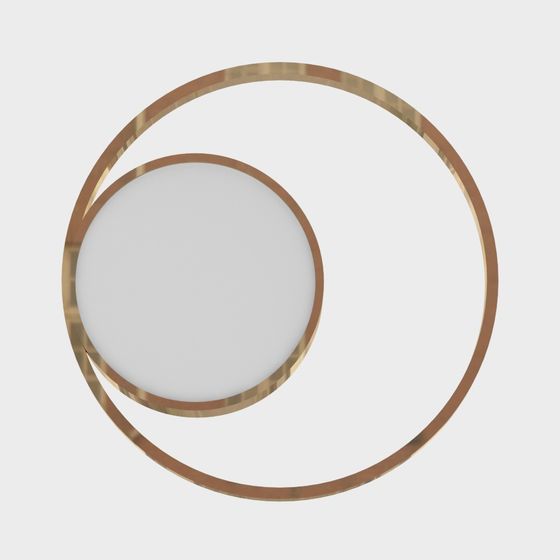 Golden Harmony 3D model - Minimalist Luxe Design