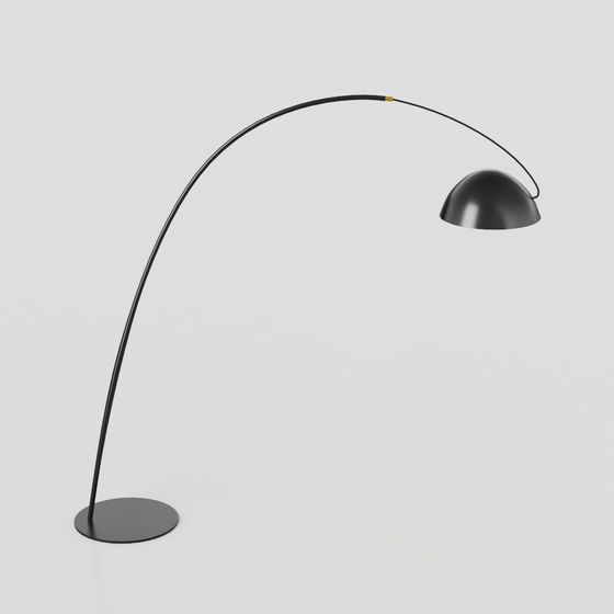 Elegant Arc-Shaped 3D model Lamp