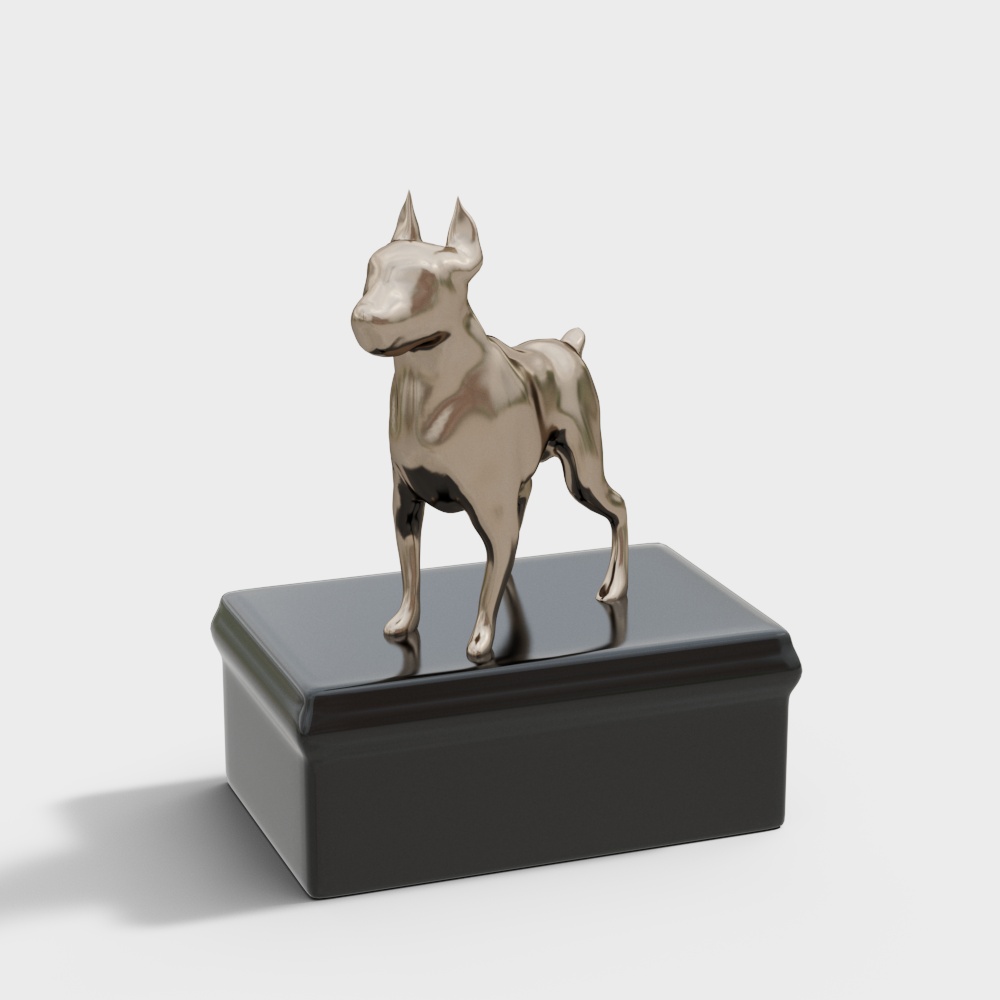Silver Bulldog 3D model