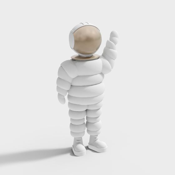 Space Explorer Low Poly 3D model