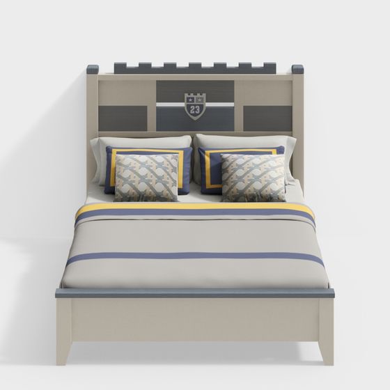 Urban Castle Bed 3D model