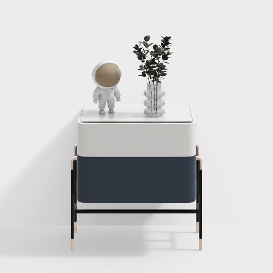 Stylish Minimalist Side Table 3D model for Modern Living Rooms