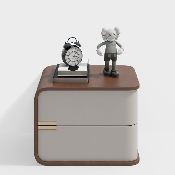 Modern Minimalist Nightstand 3D model
